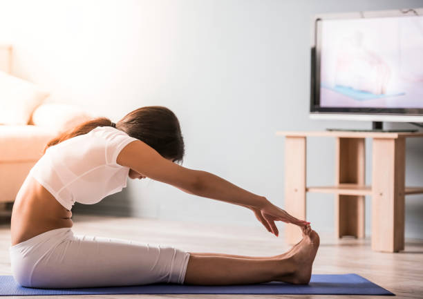 istock Afro American girl doing yoga 839830076