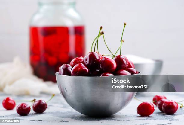 Cherry Stock Photo - Download Image Now - Appetizer, Berry, Canning