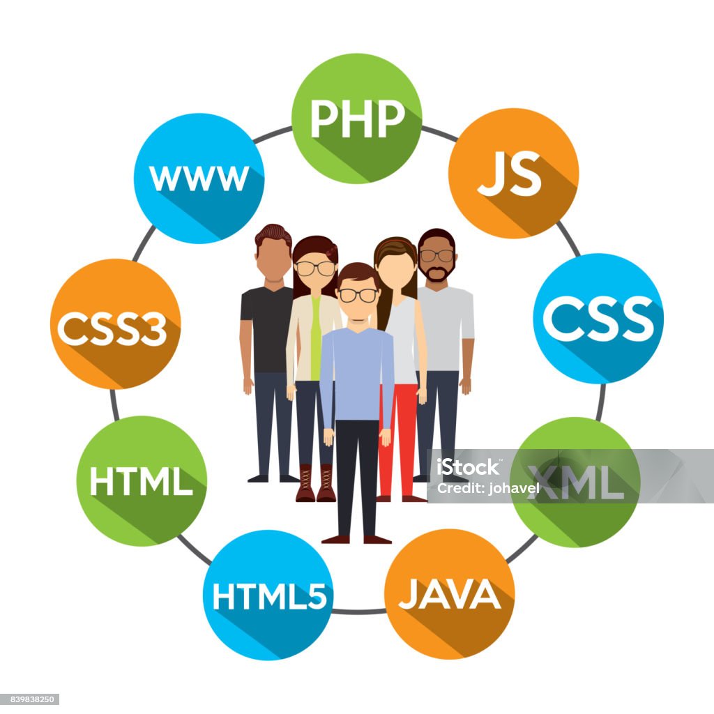 Programming Language Design Stock Illustration - Download Image Now ...