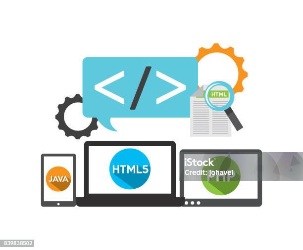Programing Border Image Programming Language Design Stock Illustration - Download Image Now ...