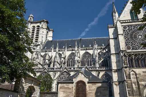Gothic Saint-Pierre-et-Saint-Paul Cathedral in Troyes, France