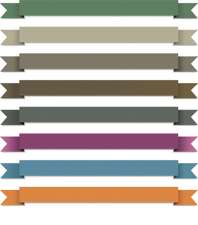 Big Ribbons Back Web Ribbons Big Set Stock Illustration - Download Image Now ...
