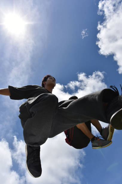 istock Friends playing with parkour 839856366