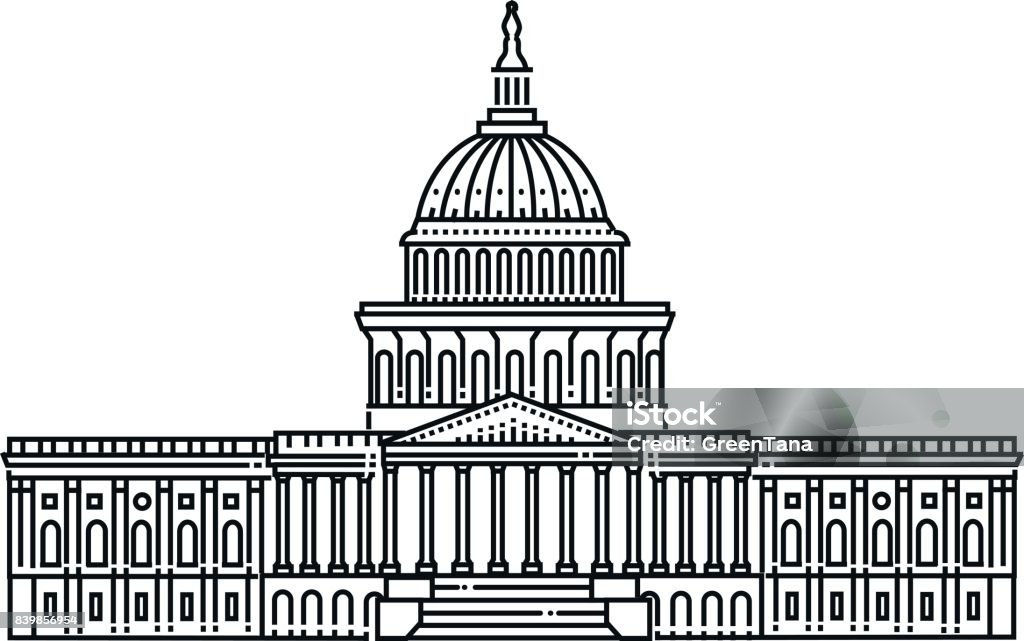 Washington State Capitol in Olympia, Vereinigte Staaten von Amerika - Lizenzfrei Kapitol - Lokales Regierungsgebäude Vektorgrafik