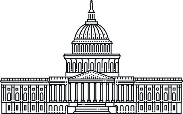 ilustraciones, imágenes clip art, dibujos animados e iconos de stock de capitolio de washington olympia, eeuu - cupola