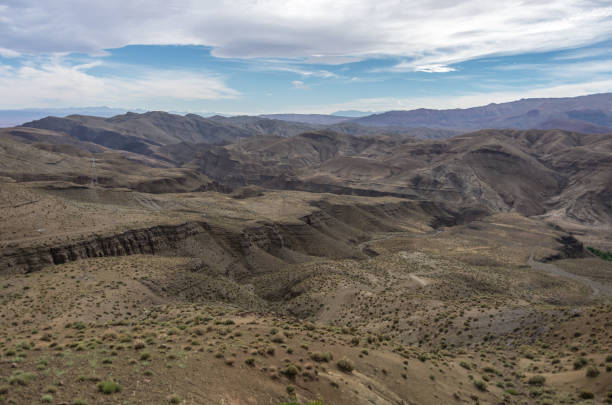 istock Panorama of High Atlas mountain range from pass, Morocco, Africa 839859664