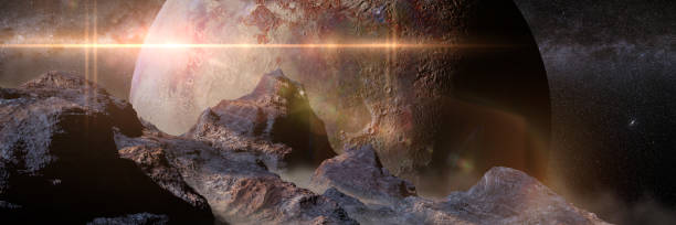istock alien landscape with planet over the horizon 839860064