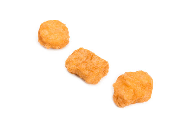 istock Fried chicken nuggets isolated on white background 839860528