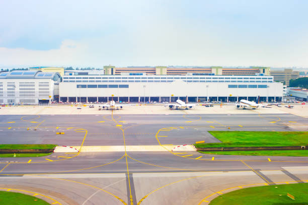 istock Airport view from above 839867898
