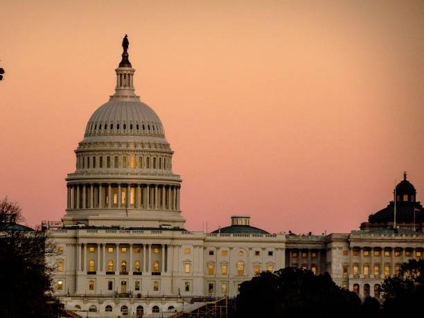istock sunset over Capitol Hill in Washington D.C. 839894816