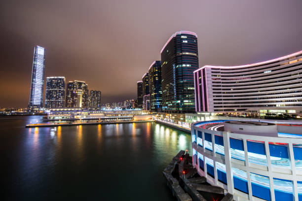 istock Vehicle night trail in Hong Kong 839899978