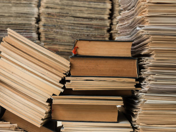 istock Large Amount Of Documents, Books And Newspapers In Library 839901578