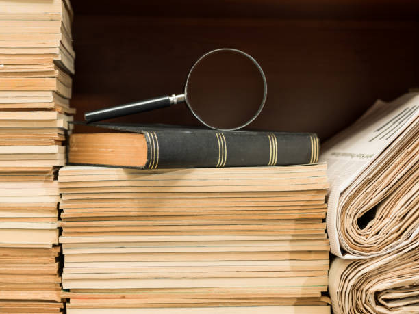 istock Large Amount Of Documents, Books And Newspapers In Library 839901932