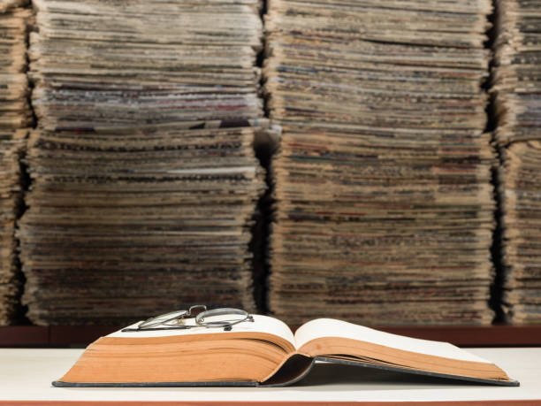 istock Large Amount Of Documents, Books And Newspapers In Library 839902054