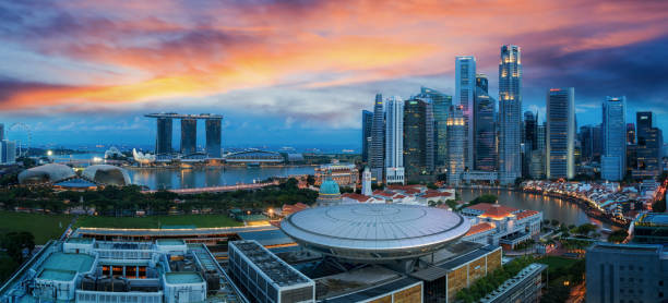 istock Singapore skyline with china town 839913766