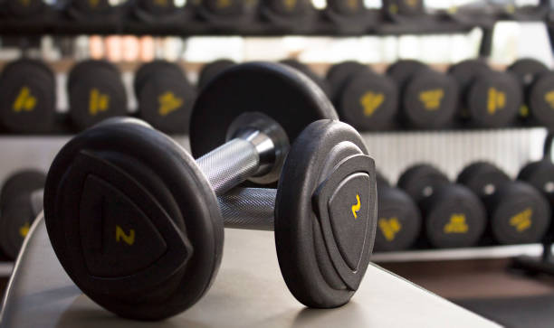 istock Fitness barbells 839915350
