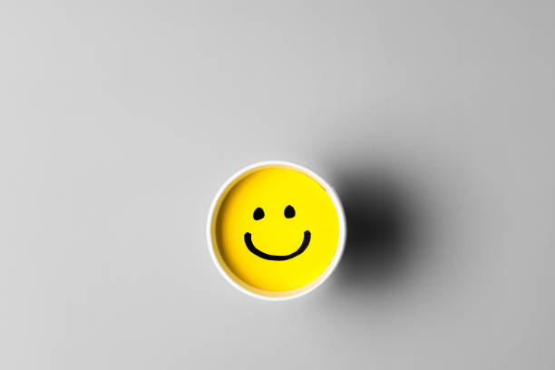 istock Lonely smiley face concept on dark background 839918616