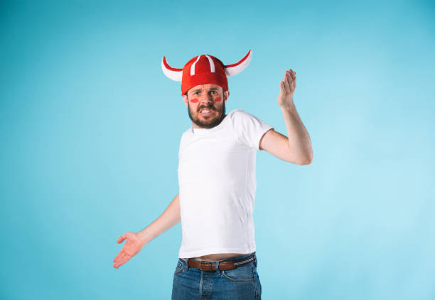 istock The football fan over blue 839920922