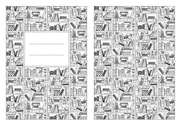 Notebook cover template vector art illustration