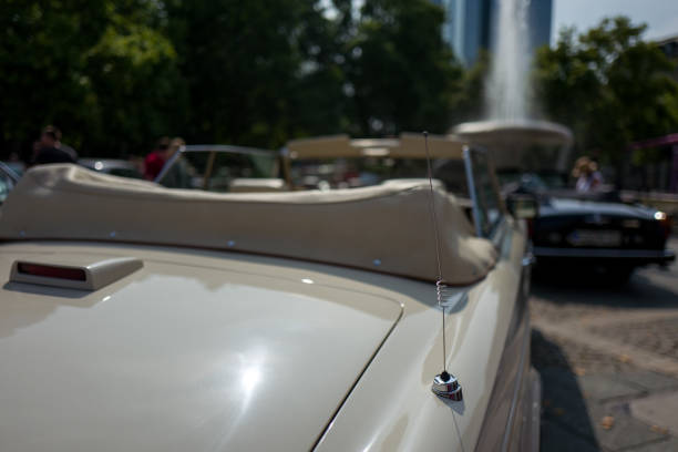 Antenna of vintage car in Frankfurt