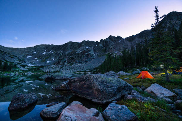 istock Tent Camping at High Alpine Lake 839928914