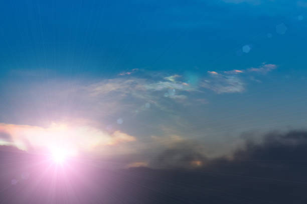 istock Beautiful light from the nature at sunset every day. 839929364