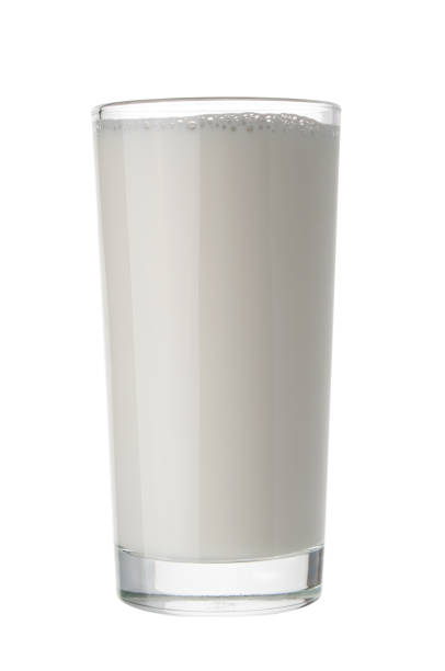 istock Full a glass of milk isolated on white background 839938464