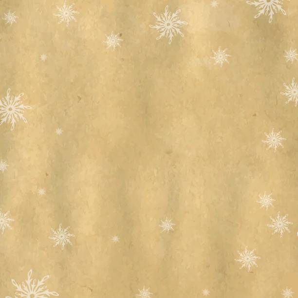 ilustrações, clipart, desenhos animados e ícones de fundo de natal com snowflaks - christmas parchment holiday frost