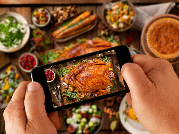 istock Food Selfie -Holiday Turkey Dinner 839948922