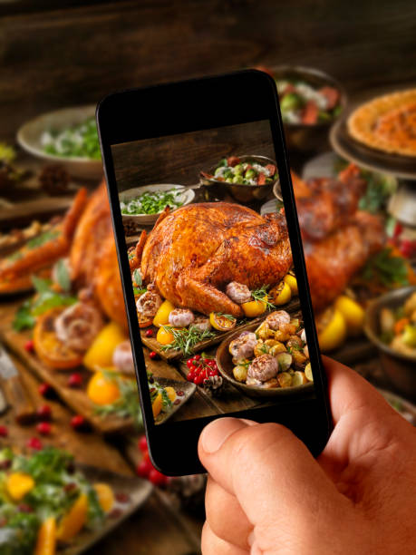 istock Food Selfie -Holiday Turkey Dinner 839949588