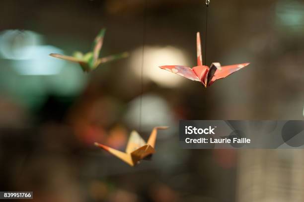 Paper Cranes Stock Photo - Download Image Now - Origami, Crane - Bird, Paper Crane