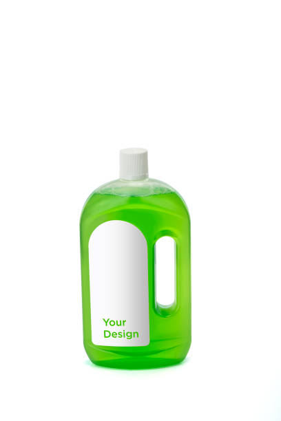 istock Disinfectant plastic bottle mockup on white background 839955696