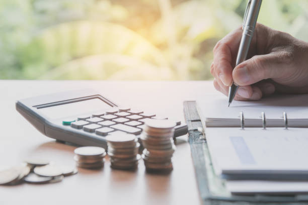 istock Businessman process. Businessman working the project on table soft focus 839958362