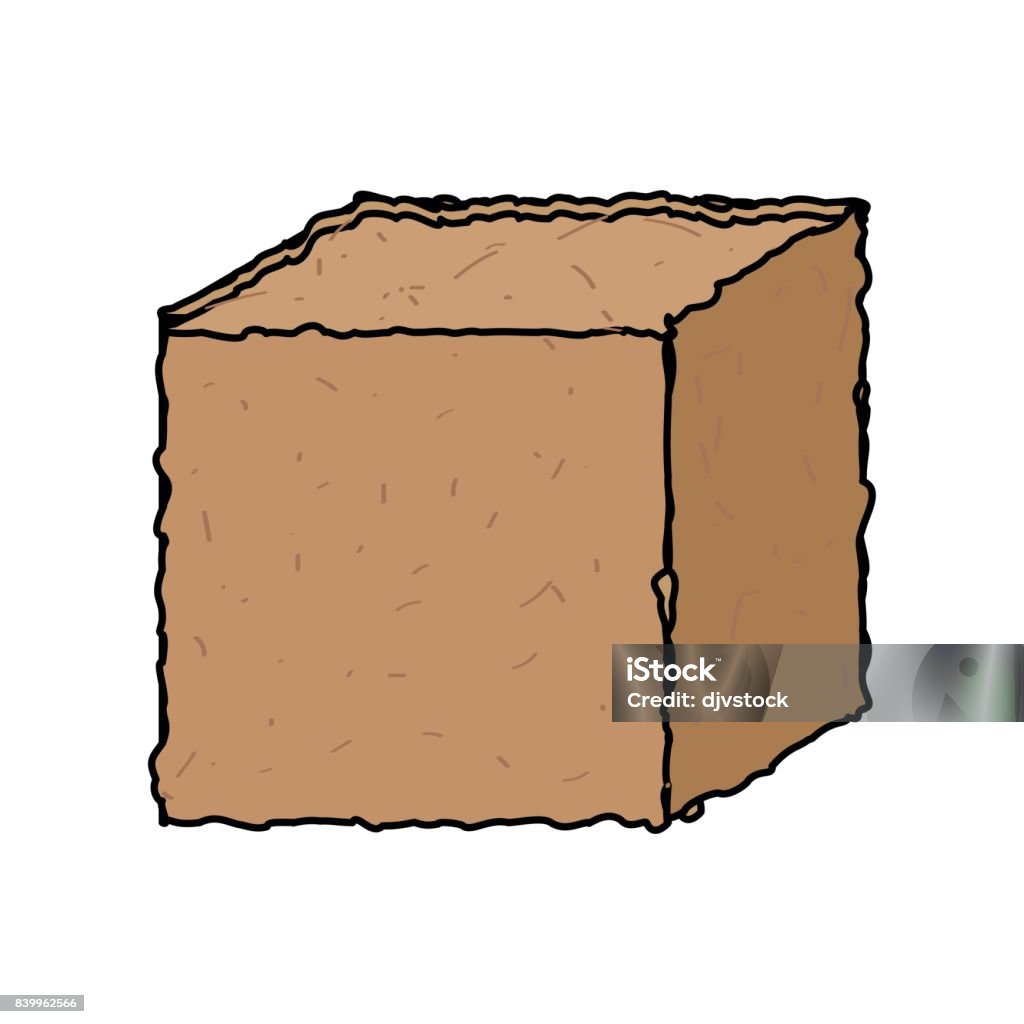 Cube Ground Ground Cube Isolated Stock Illustration - Download Image Now ...
