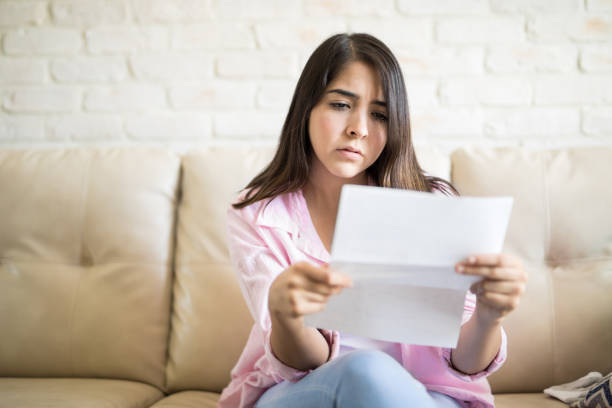 istock Hispanic woman worried for her payments 839962890