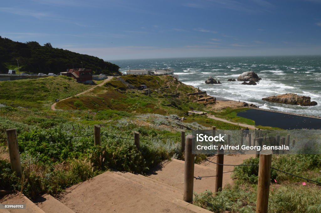 Spring Impressions from the Lands End in Golden Gate Recreation Area in San Francisco from April 27, 2017, California USA San Francisco, CA, USA – April 27, 2017: Impressions from the Lands End in Golden Gate Recreation Area in San Francisco, California USA San Francisco - California Stock Photo