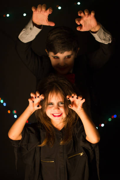 istock Boy and girl helloween party 839970510