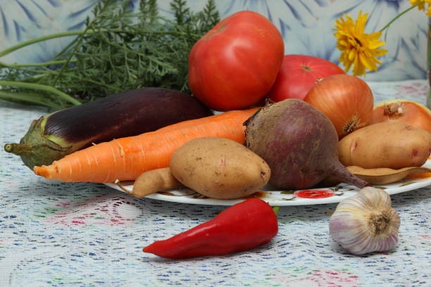 istock Vintage of different vegetables in the home kitchen 839996400