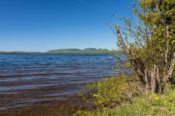 lago marie louise - thunder bay canada ontario provincial park foto e immagini stock