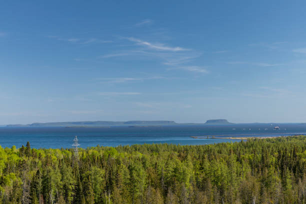 baia del tuono del lago superiore - thunder bay canada ontario provincial park foto e immagini stock