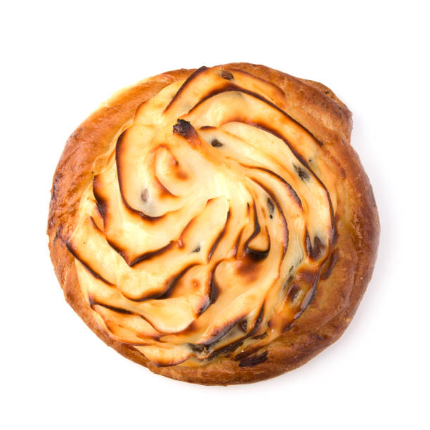istock Delicious sweet cream bun 840027820