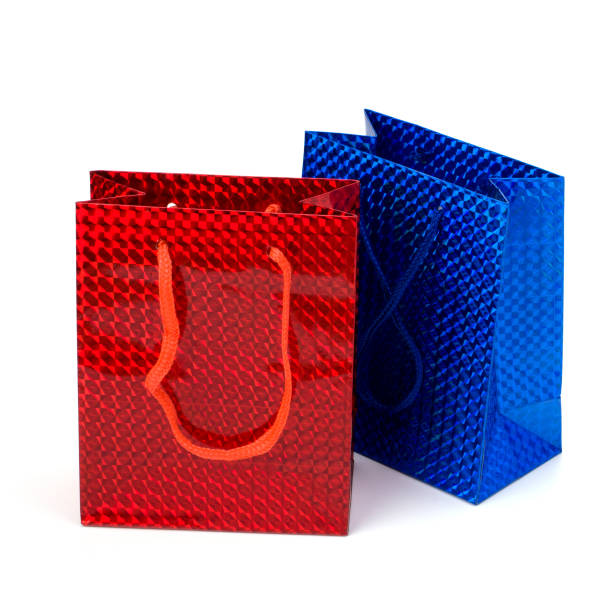 istock Glossy festive gift bags 840028136