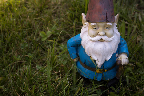 istock Garden gnome in lawn 840031466