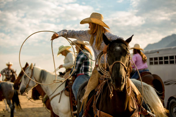 istock Rope Trick Cowgirl 840031592