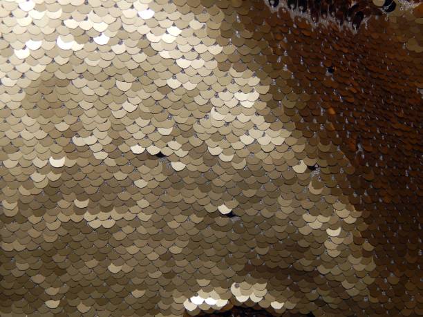 istock Abstract golden background of metal discs 840050148