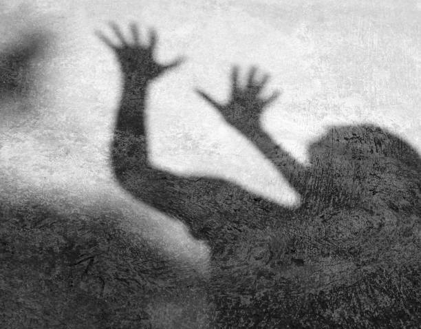 istock Shadow of a man on the ground texture. 840063832