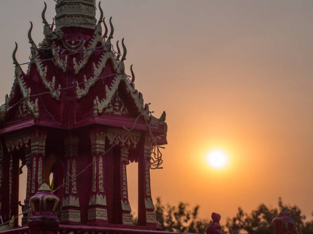 istock Spirit House Behind The Sunset 840067340