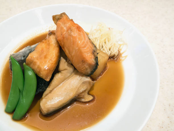 istock salmon with japanese sauce 840071192