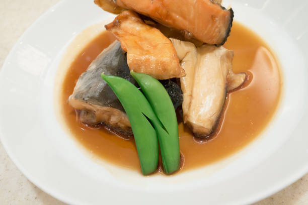 istock salmon with japanese sauce 840071200