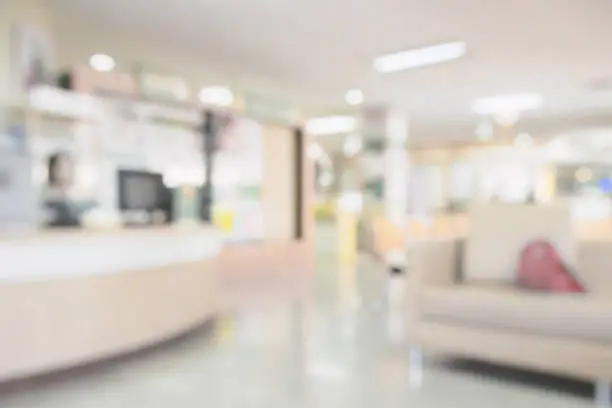 hospital medical interior blurred background